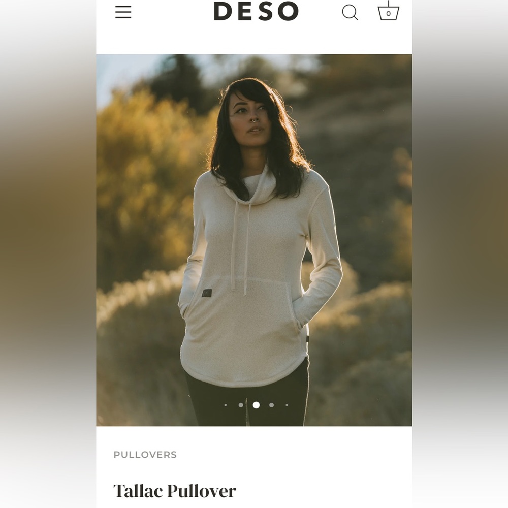 DESO tallac pullover white